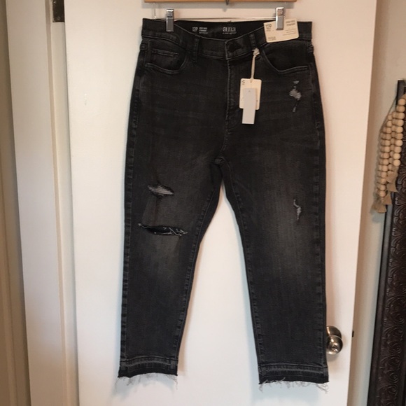 NEW a.n.a High Rise Straight Jean. 12P - Picture 3 of 10